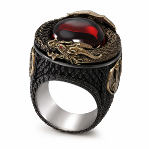 Anello con Motivo a Drago, Design Creativo per Uomo - Product Image 1