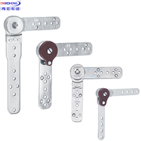 Bisagra de Reposabrazos Manual Móvil y Ajustable con Bisagra para Reposacabezas de Sofá y Herraje Plegable para Sofá, Bisagra Plana Pequeña