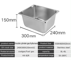 Freidora a Gas Industrial Comercial de Encimera para Restaurante, para Donas/Papas Fritas/Pasteles - Product Image 5