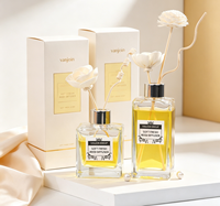 Diffuseur de parfum de luxe écologique 180 ml 250 ml, flacon en verre ambré pour huiles essentielles, flacon de parfum, flacon diffuseur à bâtonnets