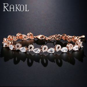 RAK0L BP5031 2022 Charm Gold-Plated Chain Cuff with 14k Cubic Zirconia Tennis <b>Bracelet</b> - Product Image 5