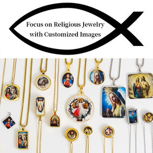 GIVELUCK Jesus ispiratrice croce ciondolo catena di moda collana per la festa della mamma di san valentino - Product Image 2