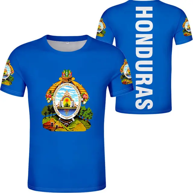 Honduras quốc gia cờ giá rẻ của người đàn ông đồng bằng quá khổ t Áo sơ mi dropshipping Mens t Áo sơ mi tùy chỉnh quốc gia cờ Jersey cho nam giới