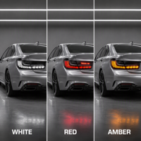 Pour BMW Série 3 G20 G28 G80 Feux arrière transparents 2019-2022 Série 3 Feux arrière LED style GTS transparents Pièce de rechange pour feux arrière