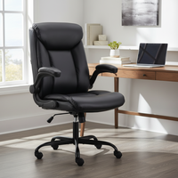 Chaise de bureau de direction confortable avec soutien lombaire, hauteur et accoudoirs réglables, chaise de travail ergonomique pour le bureau