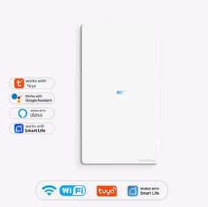 Interrupteur mural minimaliste 1 voie YuHe Group, verre trempé, commande tactile, Wi-Fi, IP20, 16A, 230V - Product Image 4