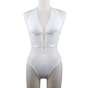 Hanging Neck <strong>Swimsuit</strong> Back Strap Swimwear Custom One-piece Beachwear - Product Image 3
