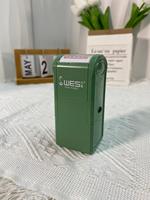 Tampon en caoutchouc carré WES S-2525C tampon auto-encreur personnalisé avec couvercle inférieur