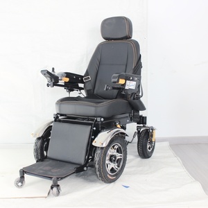 Fauteuil roulant électrique multifonctionnel tout-terrain de luxe avec frein électromagnétique Fourniture de thérapie de réadaptation médicale pour personnes âgées - Product Image 4