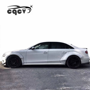 Kit carrozzeria per Audi A4 ampio parafango in fibra di carbonio in materiale anteriore labbro posteriore diffusore minigonne laterali posteriore Spoiler ricambi Auto Tunning - Product Image 3