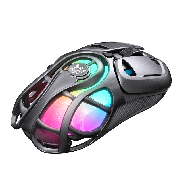 ONIKUMA DM02 Tri-Mode Gaming Mouse 6-Level Dpi Adjustable RGB Lighting Effects Wired/Wireless/2.4G Mous