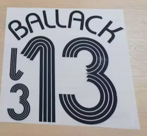 Super a Retro Alemania 2006 BALLACK Podolski <span class=keywords><strong>Schweinsteiger</strong></span> Hot Stampin Número - Product Image 2