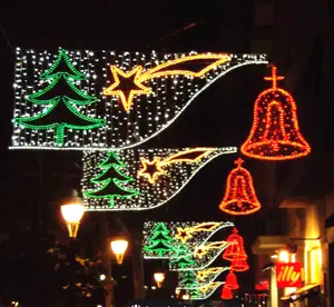Feiertagsdekoration 2D-Led Weihnachtskreuz Straßenmotiv-Lichter