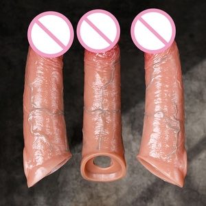 Funda de Silicona Suave para Pene, Reutilizable y Flexible, Extensor de Pene, Juguete Sexual, Personalizable de Fábrica, Venta al Por Mayor - Product Image 6