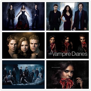 Meian multifuncional Vampire Diaries diamante <span class=keywords><strong>pintura</strong></span> acuarela retrato impresionista lienzo Póster - Product Image 2