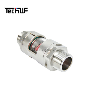 מים מטר חוט חיצוני שמן Sight זכוכית צינורי כיול זרימת מחוון Flowmeter - Product Image 3