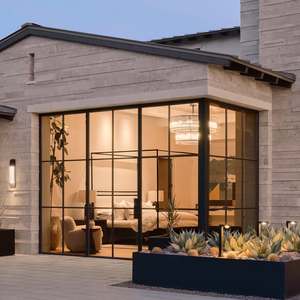 <span class=keywords><strong>Porte</strong></span> battante en verre et acier populaire pour l'<span class=keywords><strong>entrée</strong></span> principale de la maison luxe galvanisé fabriqué en Chine - Product Image 4