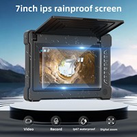 Caméra d'inspection industrielle portable étanche 7 pouces avec éclairage LED 1080P pour la détection des égouts
