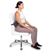 Coussin de soutien cervical respirant en mousse à mémoire de forme avec design doux et réglable pour siège de voiture et chaise de bureau