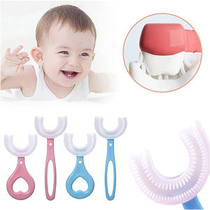 Brosse à Dents Bébé en Silicone en Forme de U YBK en Gros, Emballée Individuellement sous Blister Mignon, OEM - Product Image 4