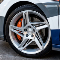 Nouvelles jantes monobloc forgées 1 pièce en alliage d'aluminium brossé, concaves profondes, 5x112 5x114.3 5x120, sur mesure pour voitures de course et tuning sportif