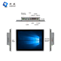 PC Industrial Todo en Uno con Pantalla Táctil LCD de 15 Pulgadas, Resistente al Agua, Intel I5 J6412, 5 LAN, RS232, Sin Ventilador, Windows 7, DDR4, YENTEK