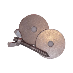 Percha para pájaros de acero inoxidable con tornillo autorroscante para madera, tuerca, soporte para juguetes, rascador de garras y varilla de afilar. - Product Image 2