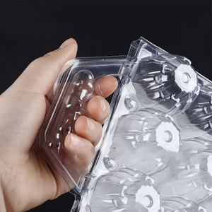 Cartón de Huevos de Pollo PET de 15 Huecos al por Mayor, Bandejas de 12 Huevos Desechables, Bandeja de Huevos de Plástico Portátil con Tapa - Product Image 3