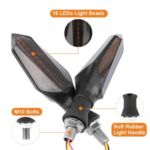 Luz Intermitente LED Universal de 12V, 12 Bombillas LED, Indicador de Giro para Motocicletas, Señal de Giro Fluida para Sistemas de Carrocería LED de 12V - Product Image 2