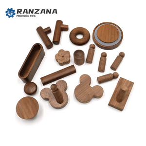 Gỗ Óc Chó <span class=keywords><strong>CNC</strong></span> tùy chỉnh máy tiện và phay các bộ phận chuyên gia cắt gỗ với cơ sở hiển thị bao gồm gia công <span class=keywords><strong>CNC</strong></span> - Product Image 2