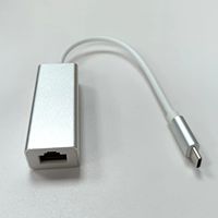 Adaptador LAN Ethernet Externo Tipo-C a RJ45 de 10/100 Mbps, Tarjeta de Red Cableada PCE08 para PC y Laptop