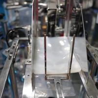 Machine de remplissage et de scellage de sachets Doypack pré-fabriqués pour sauces liquides et pâtes, avec fermeture éclair verticale