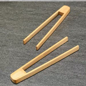Pinzas para té de bambú, diseño plano para la ceremonia del té Gongfu, estilo sencillo, accesorio tradicional para el juego de té chino - Product Image 1