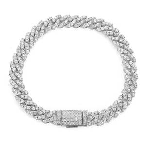 Factory Wholesale S925 Silver Hip Hop Moissanite Cuban <b>Bracelets</b> Pass Diamond Tester Bling Iced Out Custom Supplier Jewelry - Product Image 6