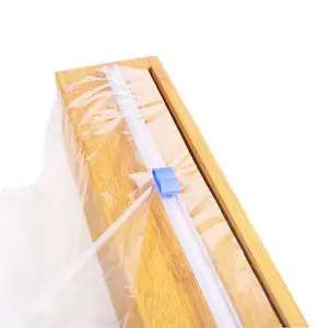 Reusable Food Grade Plastic Wrap Cling Film Slide Cutter Aluminum Foil and Wax Paper Dispenser Cutter