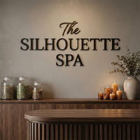 Letrero Metálico Personalizado para Exteriores con Logotipo de Tienda, Letrero de Lujo con Logotipo Empresarial, Letras Personalizadas en Acrílico 3D, Decoración de Pared para Salón de Belleza y Spa