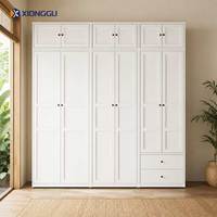 Armoire en acier peu encombrante avec placard supérieur et organisateur de vêtements pour petite chambre à louer – Meuble
