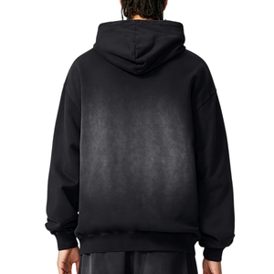 OEM Manufacturer Men Distressed <b>Vintage</b> Washed Streetwear Heavy Cotton <b>Oversized</b> Hoodie Print Blank Pullover <b>Sweatshirt</b> TKAN9246 - Product Image 3