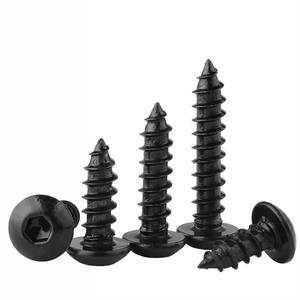 M2 X 5mm M3 X 12mm Acier zingué noir Pan Round Button Head Hex Socket Tôle <span class=keywords><strong>Vis</strong></span> autotaraudeuse <span class=keywords><strong>Vis</strong></span> hexagonale - Product Image 6