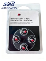 Nouveaux capuchons de valve de pneu de voiture Heng Ji ZAW071801M avec logo S en aluminium pour Audi A3 A4 A6 Q3 Q5 S RS Series