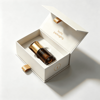 Boîte d'emballage d'huiles essentielles avec impression de logo personnalisé, emballage de luxe pour cosmétiques, parfums, huiles essentielles, fermeture magnétique, boîte cadeau en papier