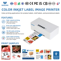 Imprimante d'étiquettes couleur MASUNG, impression jet d'encre CMY à la demande pour l'emballage des produits, codes-barres, codes QR, données variables