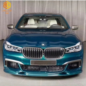 Lame de pare-choc avant en fibre de carbone avec séparation, accessoire pour voiture, <span class=keywords><strong>BMW</strong></span> série 7 G11 G12 3Ddesign, 750I, G12m760 - Product Image 6