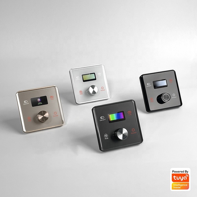 RGBCW Wireless Light Adjustment System Zigbee for Smart Knob Dimming Switch 10A PC Glass Controller