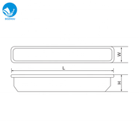 Lampe led transparente avec abat-jour, diffuseur compatible avec PC marin 20W 40W