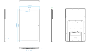 RK3576 21,5 pulgadas Android Tablet Montaje en pared POE Power LED Light Bar Pantalla táctil Sistema <span class=keywords><strong>de</strong></span> reserva para conferencias 4GB Industrial - Product Image 6