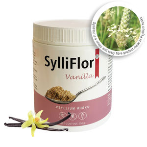 SylliFlor Cáscaras de Psyllium Vainilla, Suplementos de Fibra de Alta Calidad, Fibras Dietéticas para la Salud Digestiva Humana, Venta al por Mayor - Product Image 1