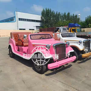 Voiture électrique touristique classique, véhicule électrique rétro avec 4 à 17 places et une vitesse de 60 km/h pour les visites en ville, les transports en station balnéaire - Product Image 1