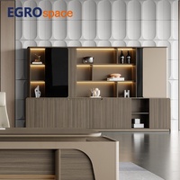 Meubles de rangement de luxe modernes EGROspace de haute qualité, armoires de bureau en bois avec tiroirs pour dossiers