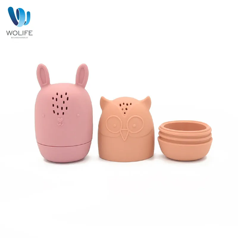 2023 New Design Eco Friendly Educational Silicone Animal Baby Bath Toys For Children Baby Bath Toy Set